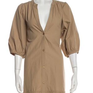 Brochu Walker Tan Long Sleeve Dress